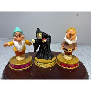 Vintage Disney Snow White Bashful Witch Sneezy Figurine Set 100 Years Of Magic M